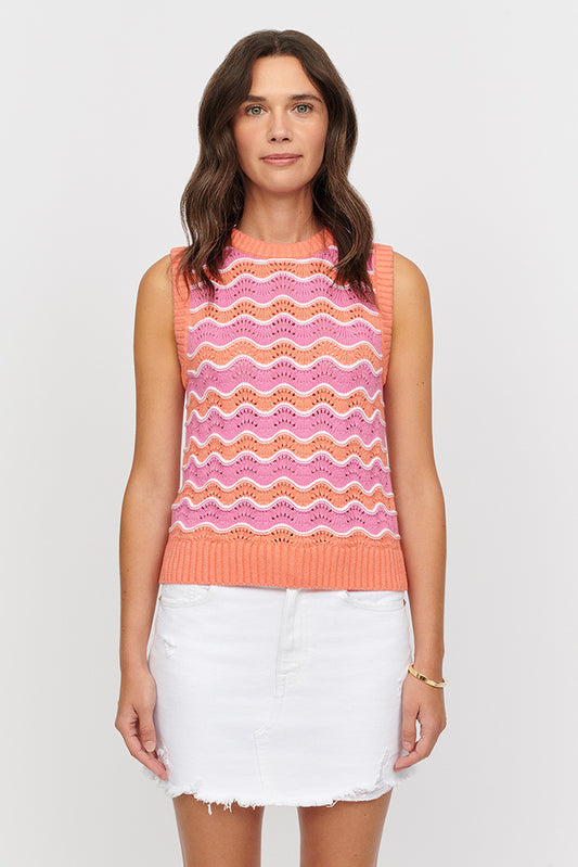 CHLOE WAVE STRIPE VEST