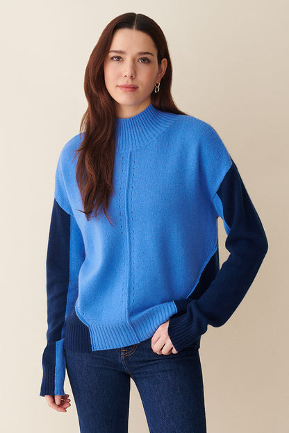 Ruby Colorblock Mockneck