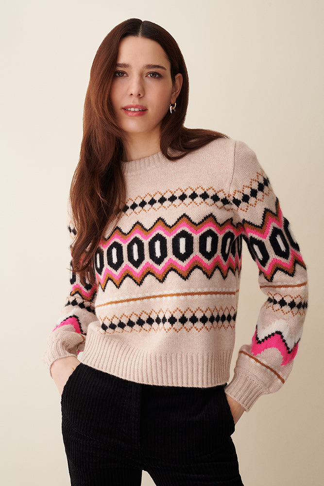 Eden Oversized Fairisle Crew